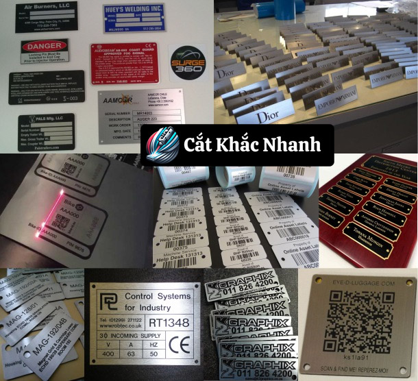 Khắc laser trên nhôm giá rẻ theo yêu cầu